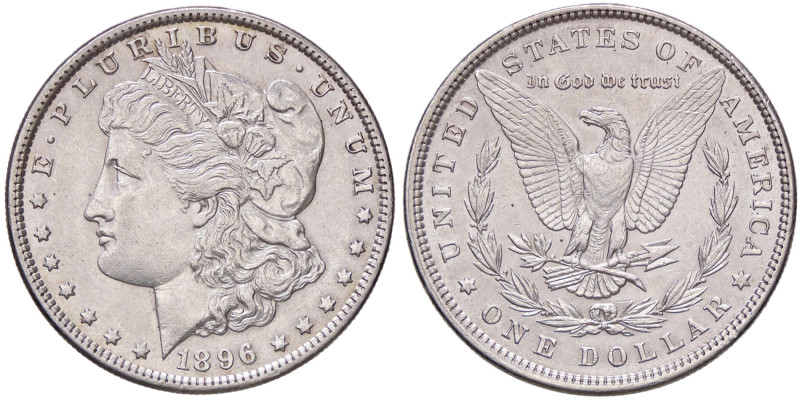 ESTERE - U.S.A. - Dollaro 1896 - Morgan Kr. 110 AG 
bello SPL