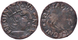 ZECCHE ITALIANE - L'AQUILA - Ferdinando I d’Aragona (1458-1494) - Cavallo MiR 88 NC (CU g. 1,78) 
BB/qBB