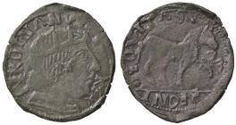 ZECCHE ITALIANE - L'AQUILA - Ferdinando I d’Aragona (1458-1494) - Cavallo MiR 88 NC (CU g. 1,47) 
qBB