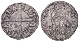 ZECCHE ITALIANE - AQUILEIA - Bertrando di San Genesio (1334-1350) - Denaro Ber. 44; Biaggi 171 R (AG g. 0,99) 
BB