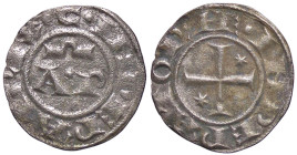 ZECCHE ITALIANE - BRINDISI - Enrico VI e Costanza (1195-1196) - Denaro Spahr 30; MIR 256 NC (MI g. 0,75) 
BB+