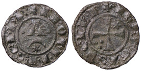 ZECCHE ITALIANE - BRINDISI - Federico II (1197-1250) - Denaro (1242) Spahr 123; MIR 284 R (MI g. 0,68) 
BB