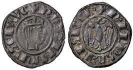 ZECCHE ITALIANE - BRINDISI - Federico II (1197-1250) - Denaro (1243) CNI 76/82; MIR 286 NC (MI g. 0,75) 
BB+