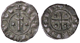 ZECCHE ITALIANE - BRINDISI - Federico II (1197-1250) - Denaro (1249) Spahr 148; MIR 298 NC (MI g. 1,12) 
BB+