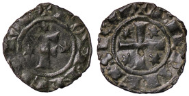 ZECCHE ITALIANE - BRINDISI - Federico II (1197-1250) - Denaro (1249) Spahr 148; MIR 298 NC (MI g. 0,76) 
BB