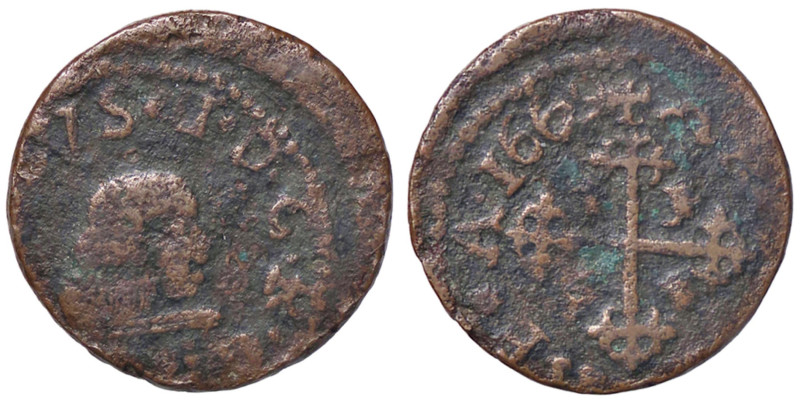 ZECCHE ITALIANE - CAGLIARI - Carlo II (1665-1700) - Cagliarese 1669 CNI 18; MIR ...