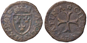 ZECCHE ITALIANE - CHIETI - Carlo VIII, Re di Francia (1495) - Cavallo MIR 417 (CU g. 2,72) 
qBB