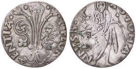 ZECCHE ITALIANE - FIRENZE - Repubblica (1189-1532) - Grosso da 6 soldi (1485 - II semestre) Bern. 3331/3; MIR 64/5 R (AG g. 2,01) 
meglio di MB