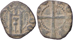 ZECCHE ITALIANE - GENOVA - Pietro di Campofregoso (1450-1458) - Minuto CNI 38/47; MIR 96 (MI g. 0,56) 
qBB