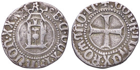 ZECCHE ITALIANE - GENOVA - Battista di Campofregoso (1478-1483) - Grosso CNI 8/21; MIR 121 RR (AG g. 3,17) 
BB
