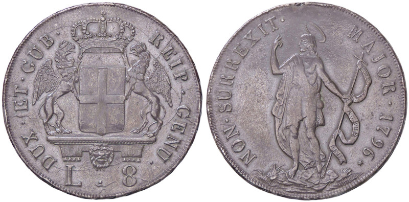 ZECCHE ITALIANE - GENOVA - Dogi Biennali (terza fase, 1637-1797) - 8 Lire 1796 C...