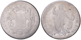 ZECCHE ITALIANE - GENOVA - Dogi Biennali (terza fase, 1637-1797) - 4 Lire 1796 CNI 10; Mont. 46 AG 
B