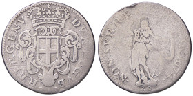 ZECCHE ITALIANE - GENOVA - Dogi Biennali (terza fase, 1637-1797) - Lira 1674 CNI 6; MIR 322/4 AG 
MB
