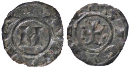 ZECCHE ITALIANE - MANFREDONIA - Manfredi (1258-1266) - Denaro Spahr 203/205; MIR 481 RR (MI g. 0,58) 
BB