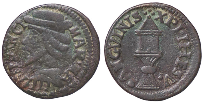 ZECCHE ITALIANE - MANTOVA - Francesco II (1484-1519) - Quattrino CNI 170/192; MI...