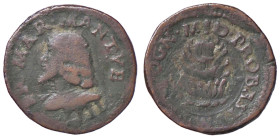 ZECCHE ITALIANE - MANTOVA - Francesco II (1484-1519) - Quattrino CNI 193/241; MIR 437 (CU g. 2,3) 
BB