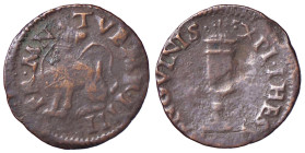 ZECCHE ITALIANE - MANTOVA - Francesco II (1484-1519) - Quattrino CNI 139/169; MIR 435 (CU g. 1,52) 
qBB