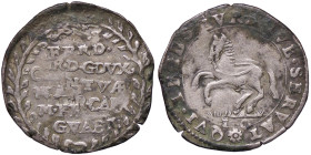 ZECCHE ITALIANE - MANTOVA - Ferdinando Carlo Gonzaga-Nevers (1669-1707) - Mezza lira CNI 69/71; MIR 745 NC MI 
BB