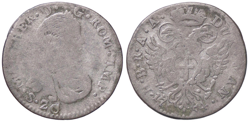 ZECCHE ITALIANE - MANTOVA - Maria Teresa d'Asburgo (1740-1780) - Lira 1754 CNI 1...