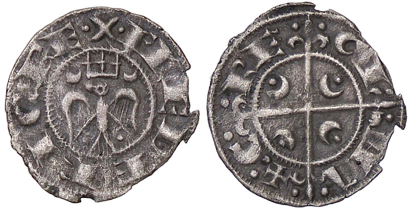 ZECCHE ITALIANE - MESSINA - Federico II (1197-1250) - Denaro (1209-1213) Spahr 8...