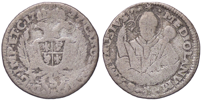 ZECCHE ITALIANE - MILANO - Carlo III d'Asburgo (1706-1740) - 5 Soldi 1737 Crippa...