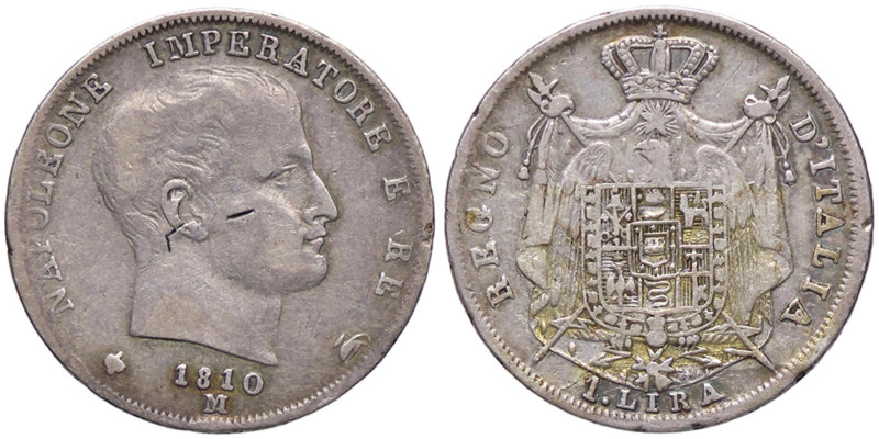 ZECCHE ITALIANE - MILANO - Napoleone I, Re d'Italia (1805-1814) - Lira 1810 Pag....