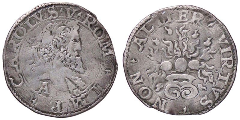 ZECCHE ITALIANE - NAPOLI - Carlo V (1516-1556) - Mezzo carlino P.R. 38a; MIR 150...