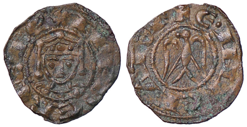 ZECCHE ITALIANE - PALERMO - Federico II (1197-1250) - Denaro Spahr 32; MIR 464 R...