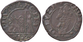 ZECCHE ITALIANE - VENEZIA - Francesco Erizzo (1631-1646) - Soldo da 12 bagattini Pao. 24 (MI g. 2,06) 
bel BB