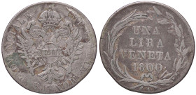 ZECCHE ITALIANE - VENEZIA - Francesco II d'Asburgo - Lorena (1797-1805) - Lira 1800 Mont. 10 NC MI 
qBB