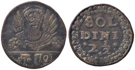 ZECCHE ITALIANE - VENEZIA - Monetazione per Candia - 2,5 Soldini Pao. 878 (CU g. 6,11) 
BB+