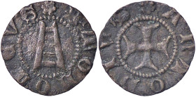ZECCHE ITALIANE - VERONA - Bartolomeo e Antonio della Scala (1375-1381) - Quattrino Biaggi 2979 NC (MI g. 0,48) 
bel BB