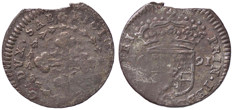 SAVOIA - Vittorio Amedeo II (secondo periodo, 1680-1730) - 2,5 Soldi 1691 MIR 87...