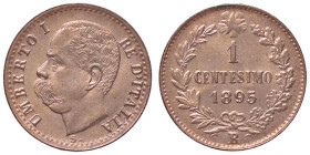 SAVOIA - Umberto I (1878-1900) - Centesimo 1895 Pag. 625; Mont. 75 CU Rame rosso - Rame rosso
FDC