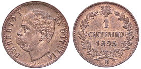 SAVOIA - Umberto I (1878-1900) - Centesimo 1895 Pag. 625; Mont. 75 CU 
FDC