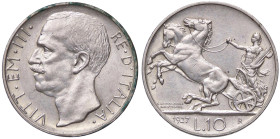 SAVOIA - Vittorio Emanuele III (1900-1943) - 10 Lire 1927 * Biga Pag. 692; Mont. 89 AG 
BB+/qSPL
