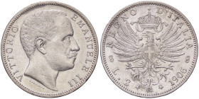 SAVOIA - Vittorio Emanuele III (1900-1943) - 2 Lire 1906 Aquila Pag. 730; Mont. 145 AG 
BB-SPL