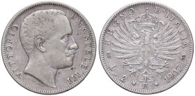 SAVOIA - Vittorio Emanuele III (1900-1943) - 2 Lire 1907 Aquila Pag. 731; Mont. 146 AG 
MB-BB