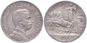 SAVOIA - Vittorio Emanuele III (1900-1943) - 2 Lire 1908 Quadriga lenta Pag. 732; Mont. 147 AG Colpetto - Colpetto
BB+