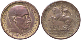 SAVOIA - Vittorio Emanuele III (1900-1943) - 2 Lire 1928 Fiera di Milano Pag. manca; Mont. 9 Cu 
BB