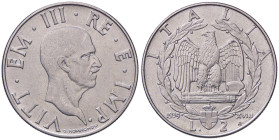 SAVOIA - Vittorio Emanuele III (1900-1943) - 2 Lire 1939 XVIII Impero Pag. manca; Mont. 181 Ac Magnetica - Magnetica - 
qFDC