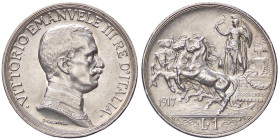 SAVOIA - Vittorio Emanuele III (1900-1943) - Lira 1917 Quadriga briosa Pag. 775; Mont. 202 AG 
qFDC