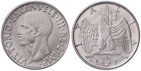 SAVOIA - Vittorio Emanuele III (1900-1943) - Lira 1939 XVIII Impero Pag. 793; Mont. 225 Ac antimagnetica - antimagnetica - 
FDC