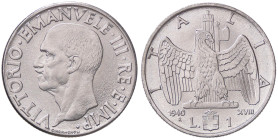 SAVOIA - Vittorio Emanuele III (1900-1943) - Lira 1940 XVIII Pag. 794a; Mont. 228 Ac Magnetica - Magnetica - 
FDC