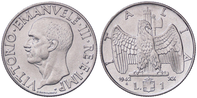 SAVOIA - Vittorio Emanuele III (1900-1943) - Lira 1942 XX Impero Mont. 231; Pag....