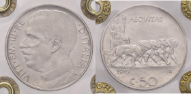 SAVOIA - Vittorio Emanuele III (1900-1943) - 50 Centesimi 1919 L Pag. 798; Mont. 235 NI Qualche segnetto di contatto - Sigillata Giovanni Gaudenzi - Q...