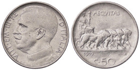 SAVOIA - Vittorio Emanuele III (1900-1943) - 50 Centesimi 1919 R Pag. 799; Mont. 236 NI 
BB