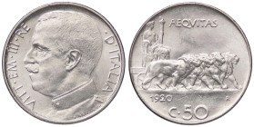SAVOIA - Vittorio Emanuele III (1900-1943) - 50 Centesimi 1920 L Pag. 800; Mont. 237 NI 
qFDC