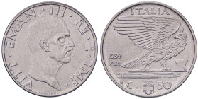 SAVOIA - Vittorio Emanuele III (1900-1943) - 50 Centesimi 1939 XVII Impero Pag. 821; Mont. 264 Ac Antimagnetica - Antimagnetica - 
SPL-FDC