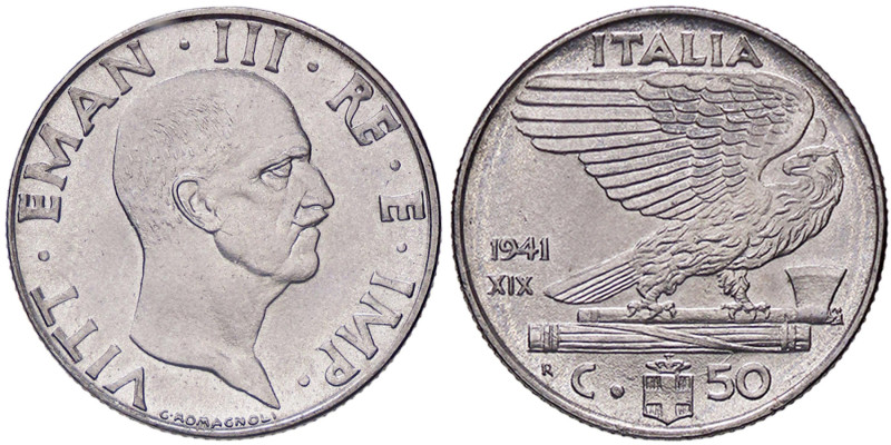 SAVOIA - Vittorio Emanuele III (1900-1943) - 50 Centesimi 1941 XIX Impero Pag. 8...